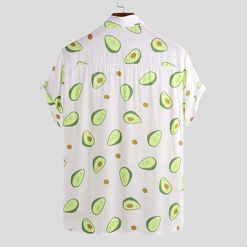 Blue T-Shirt Avocado Print Beach Shirt | Tibagi Thrive & Explore | T-Shirt