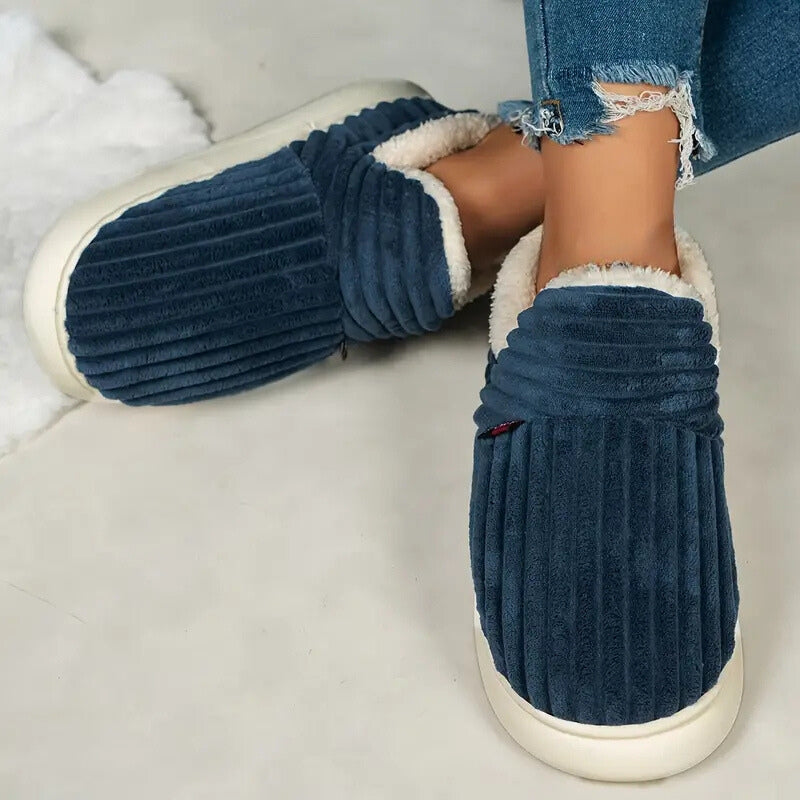 Blue Colour SoftHug Mules | Cozy & Stylish Slippers
